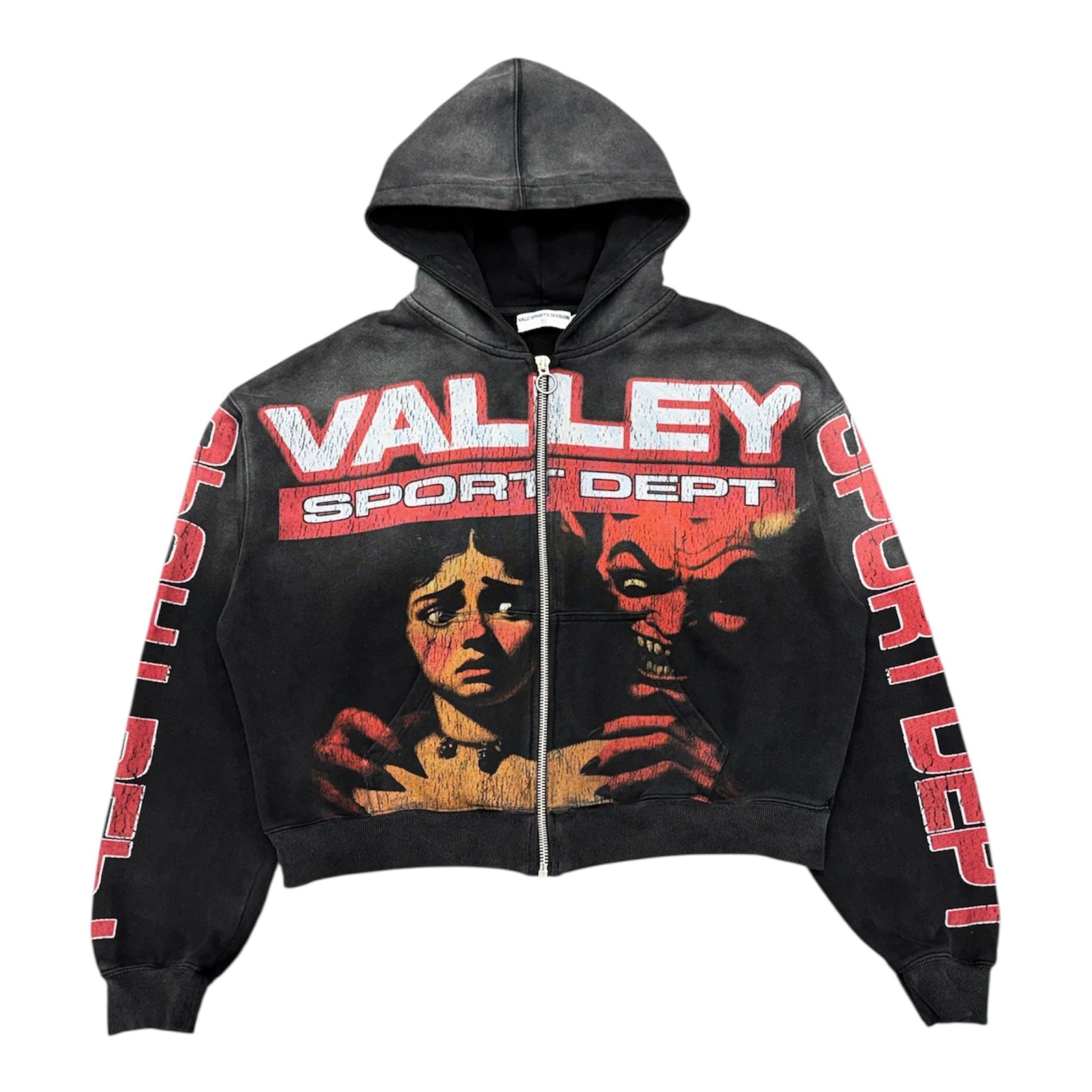 Vale Forever Devils Advocate Zip Up (Black/Red) - Preowned