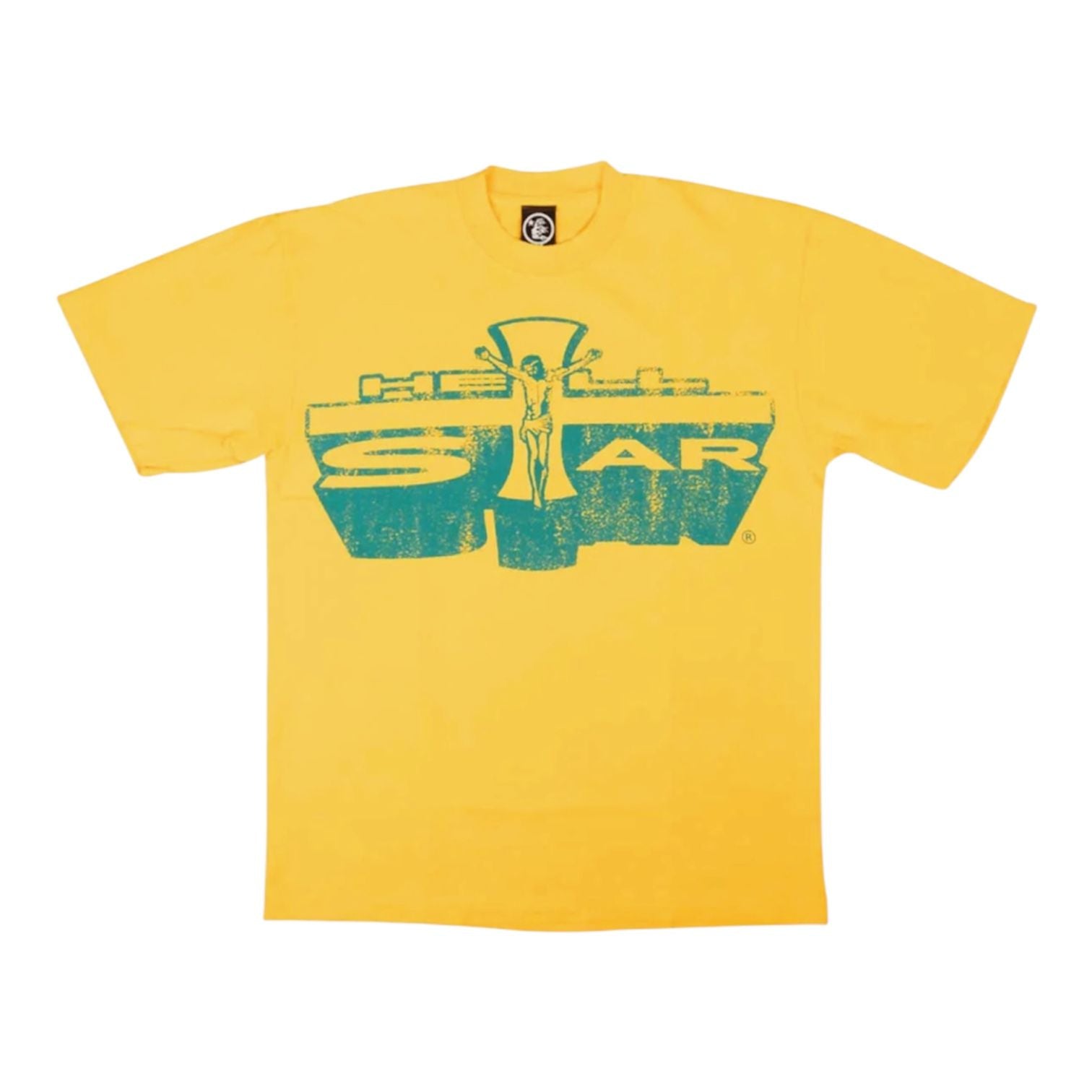 Hellstar Jesus Emblem Tee (Yellow) - Preowned