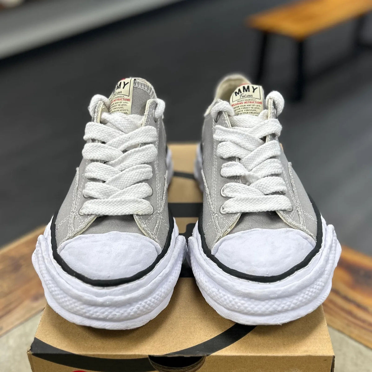 Maison Mihara Yasuhiro Peterson 23 OG Sole Canvas Low Grey - Preowned