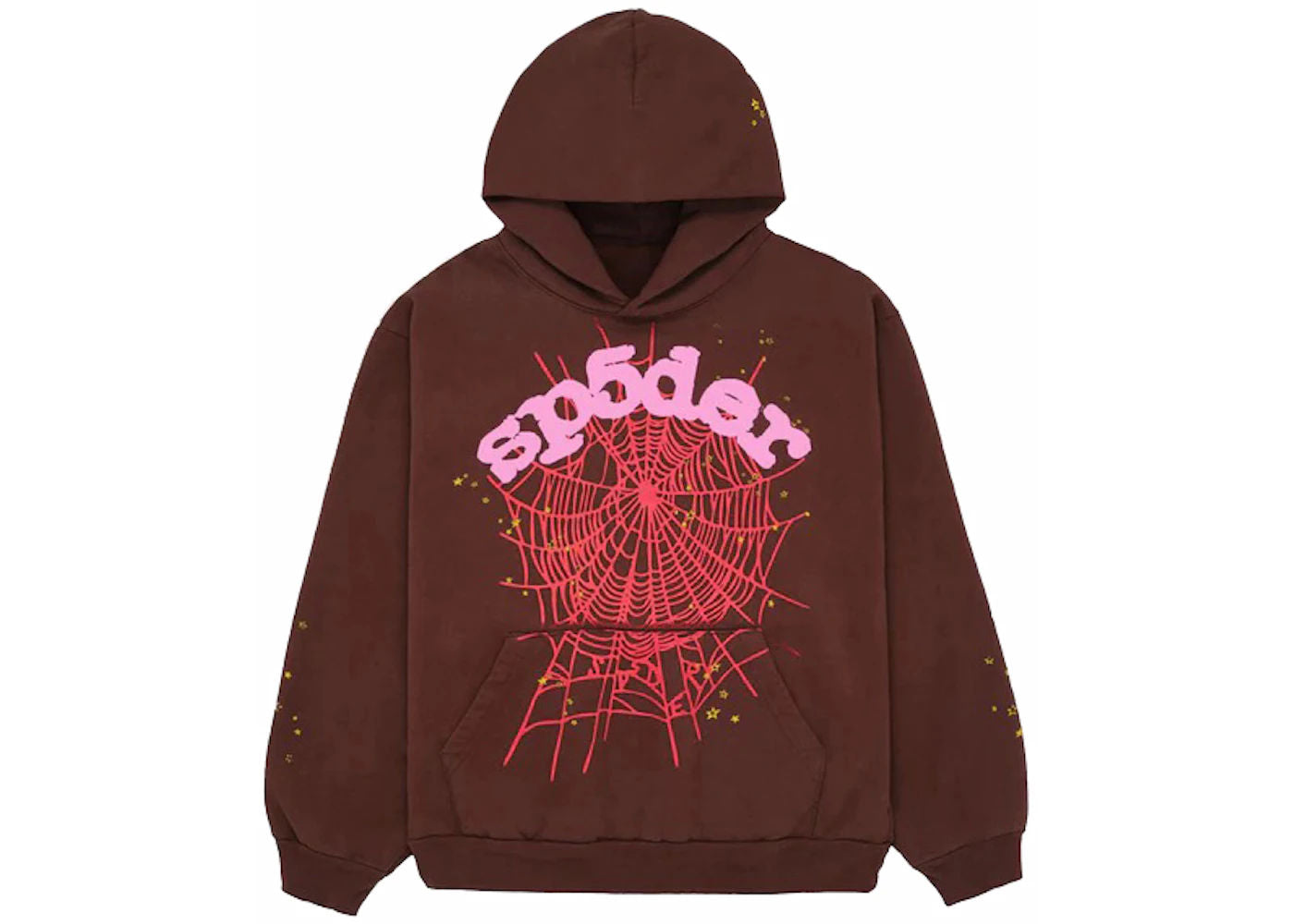 Sp5der Web Hoodie Brown - Preowned