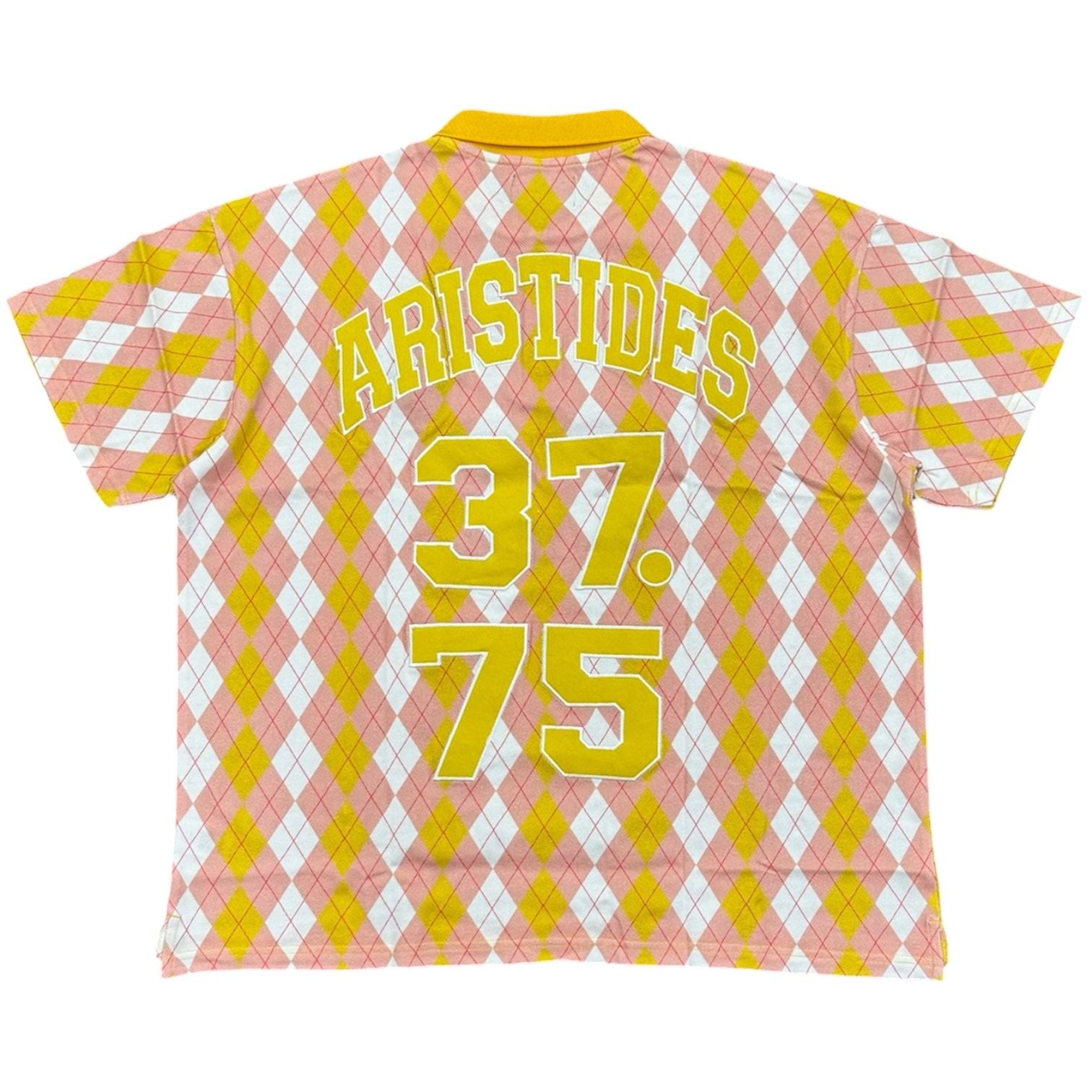 Denim Tears Intarsia Zebra Crest Polo Shirt (Pink)