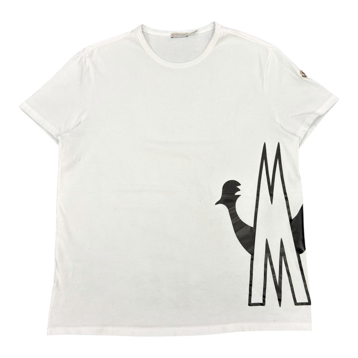 Moncler Wrap Around Logo Tee (White) - Preowned