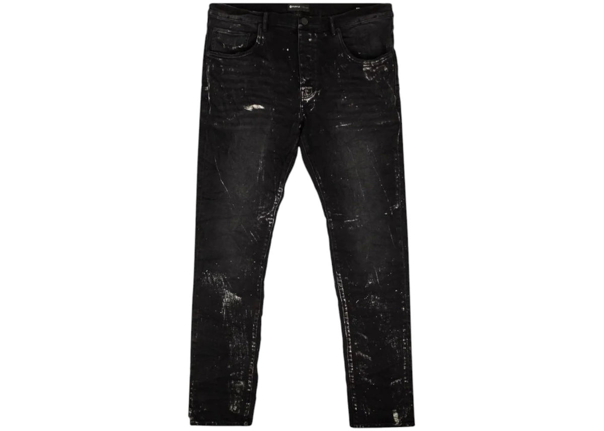 Purple Brand Black Wash Jeans Metallic Silver - Preowned