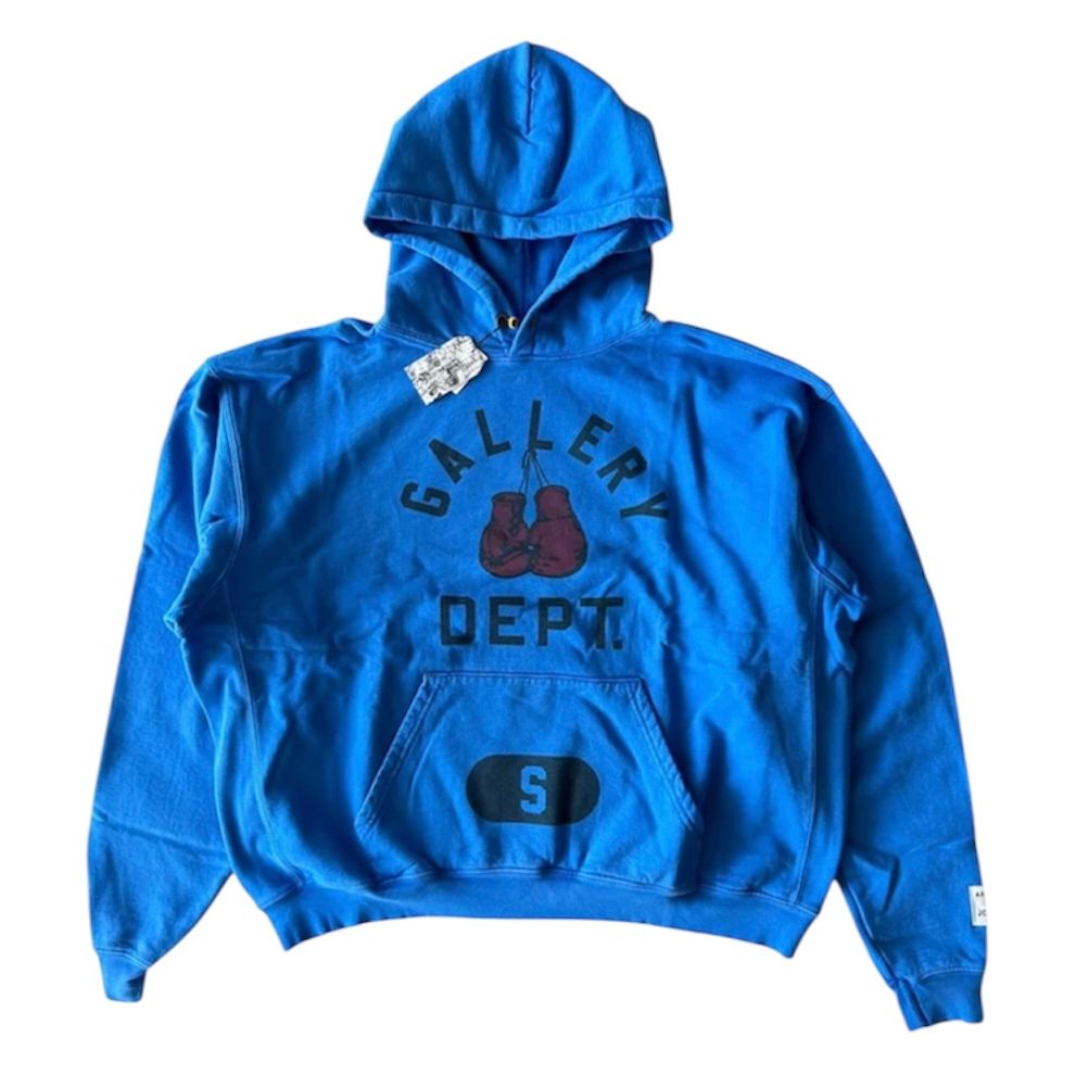 Gallery Dept. Boxing Gloves Logo Hoodie (Blue)