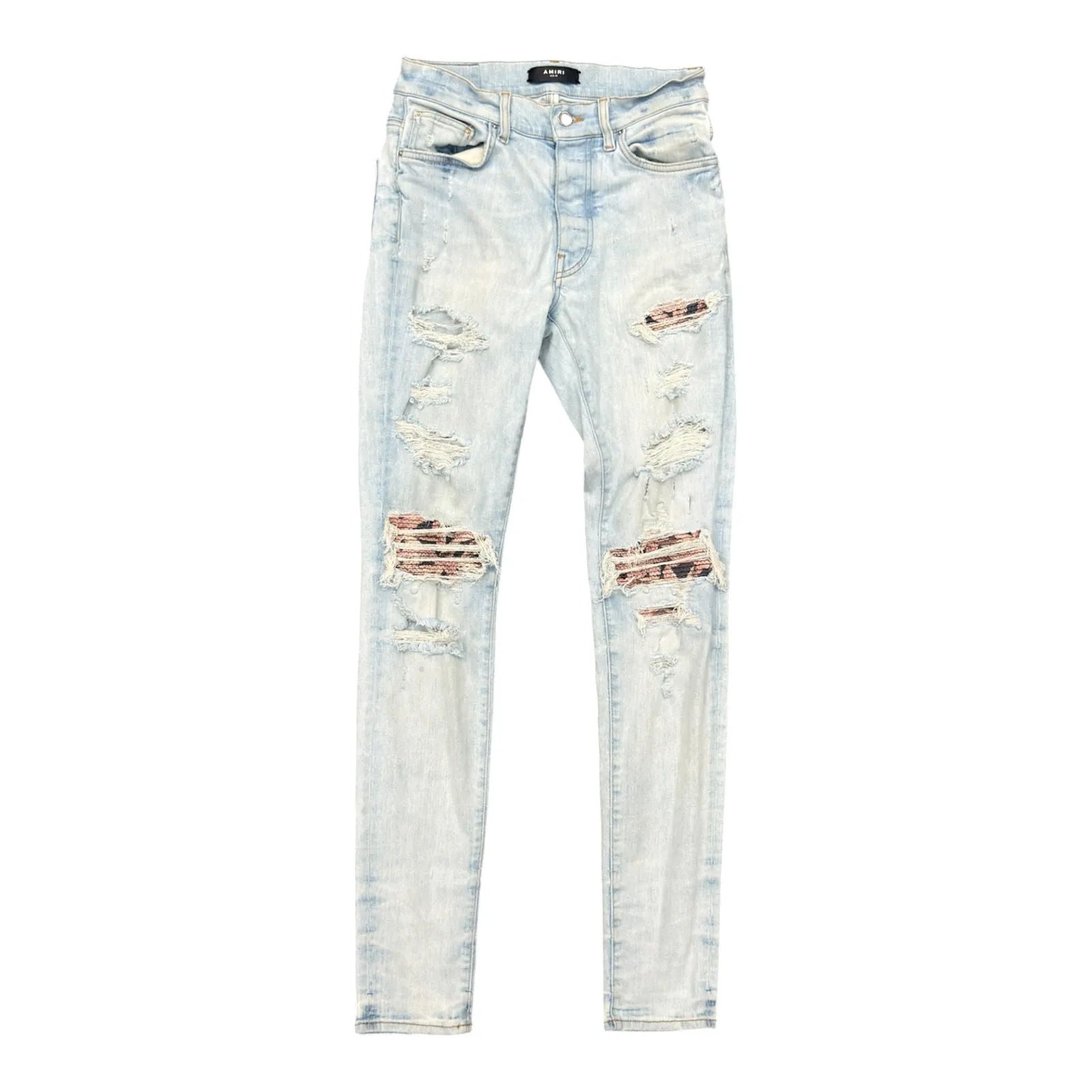 Amiri MX1 Floral Patch Jeans (Clay Indigo) - Preowned