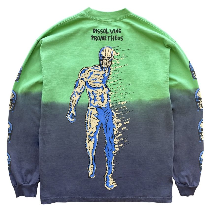 Warren Lotas Dissolving Prometheus L/S Tee (Green Ombre)