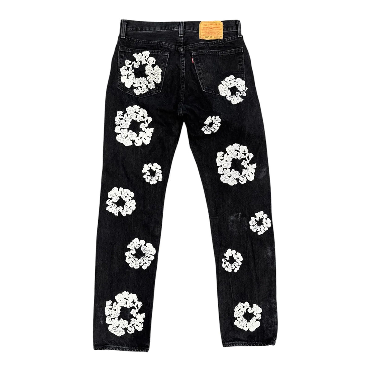 Denim Tears x Levi's Cotton Wreath Jean Black - Preowned