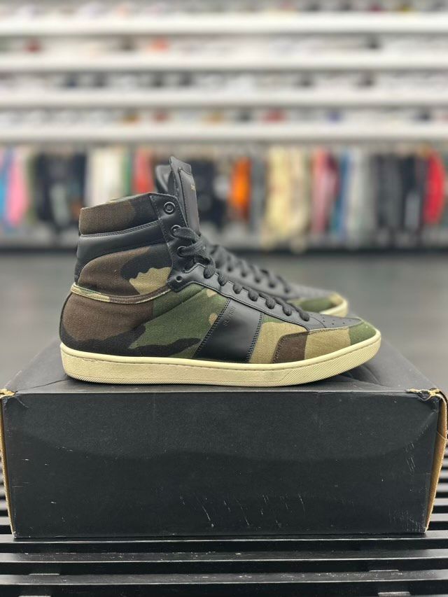 Saint Laurent SL-10 Military High (Khaki Camo) - Preowned