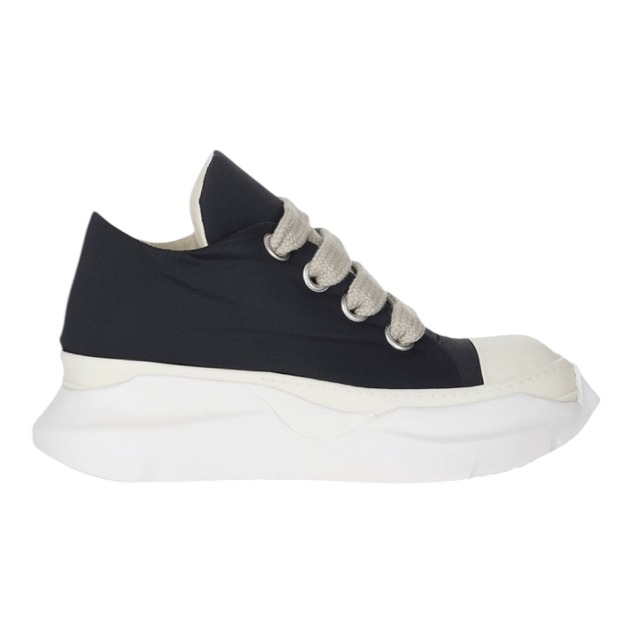 Rick Owens Porterville DRKSHDW Jumbo Laced Abstract Low (Black Milk) - Preowned