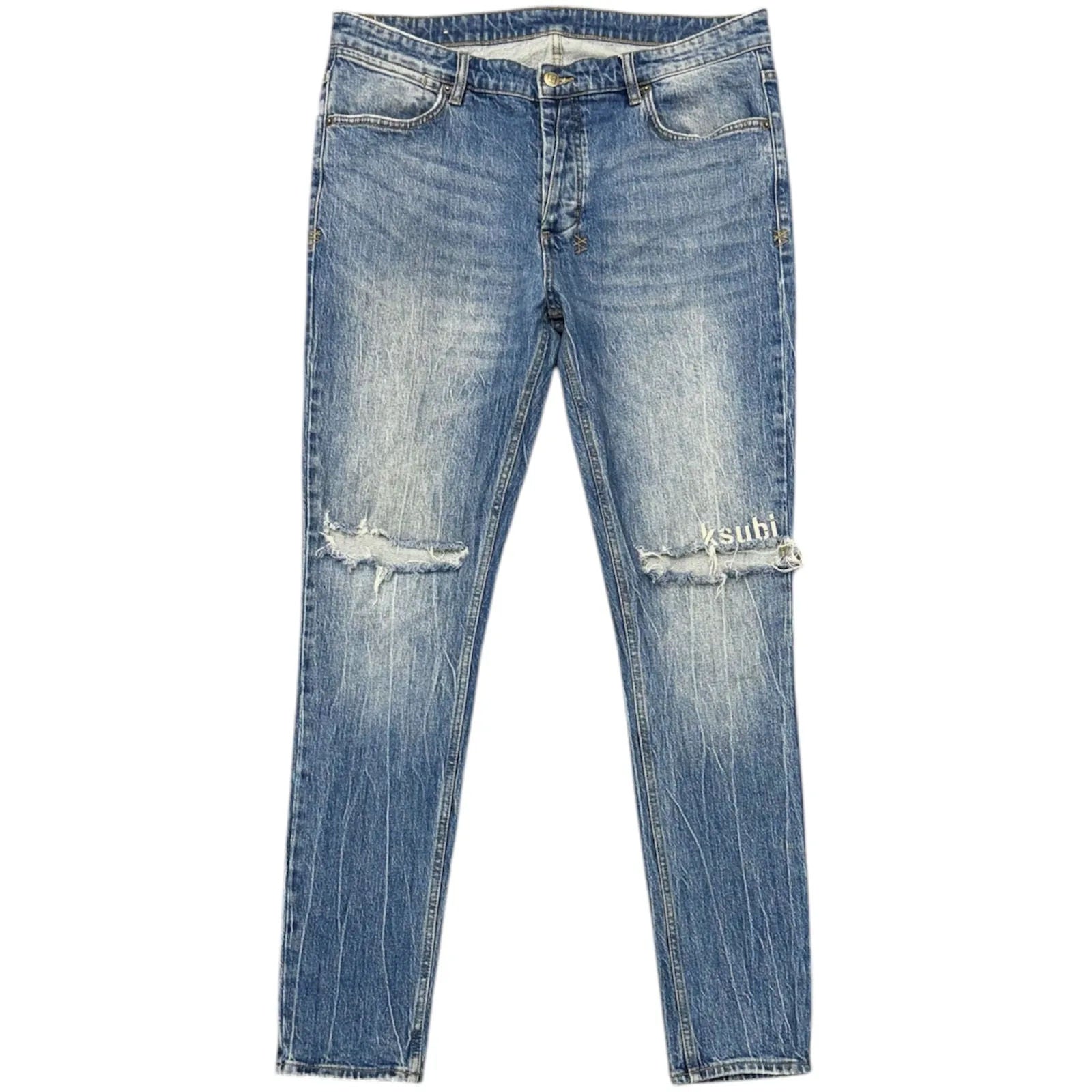Ksubi Van Wrinkle Notorious Culture Jeans (Medium Wash) - Preowned