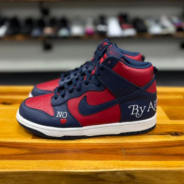Nike SB Dunk High Supreme By Any Means Navy - Preowned