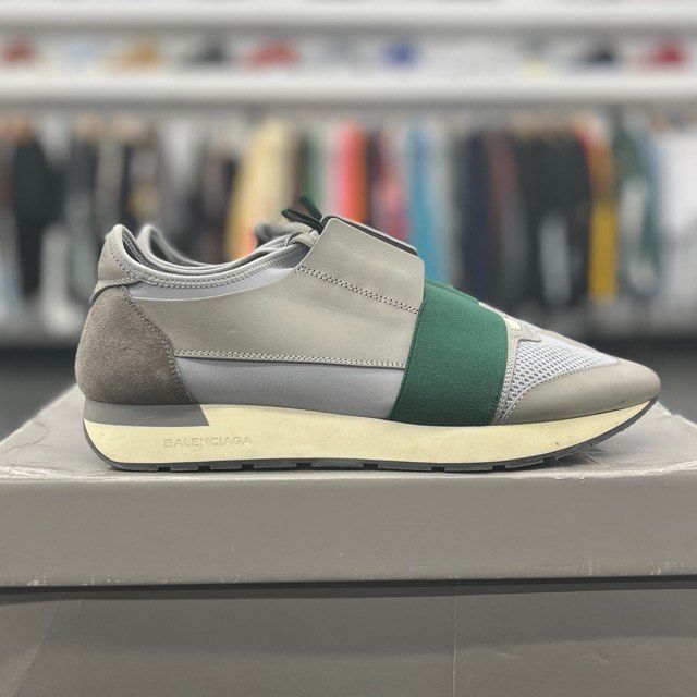 Balenciaga Race Runner Grey Green - Preowned