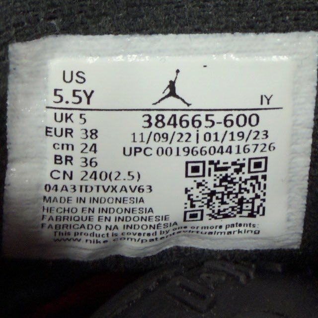 Jordan 6 Retro Toro Bravo (GS) - Preowned