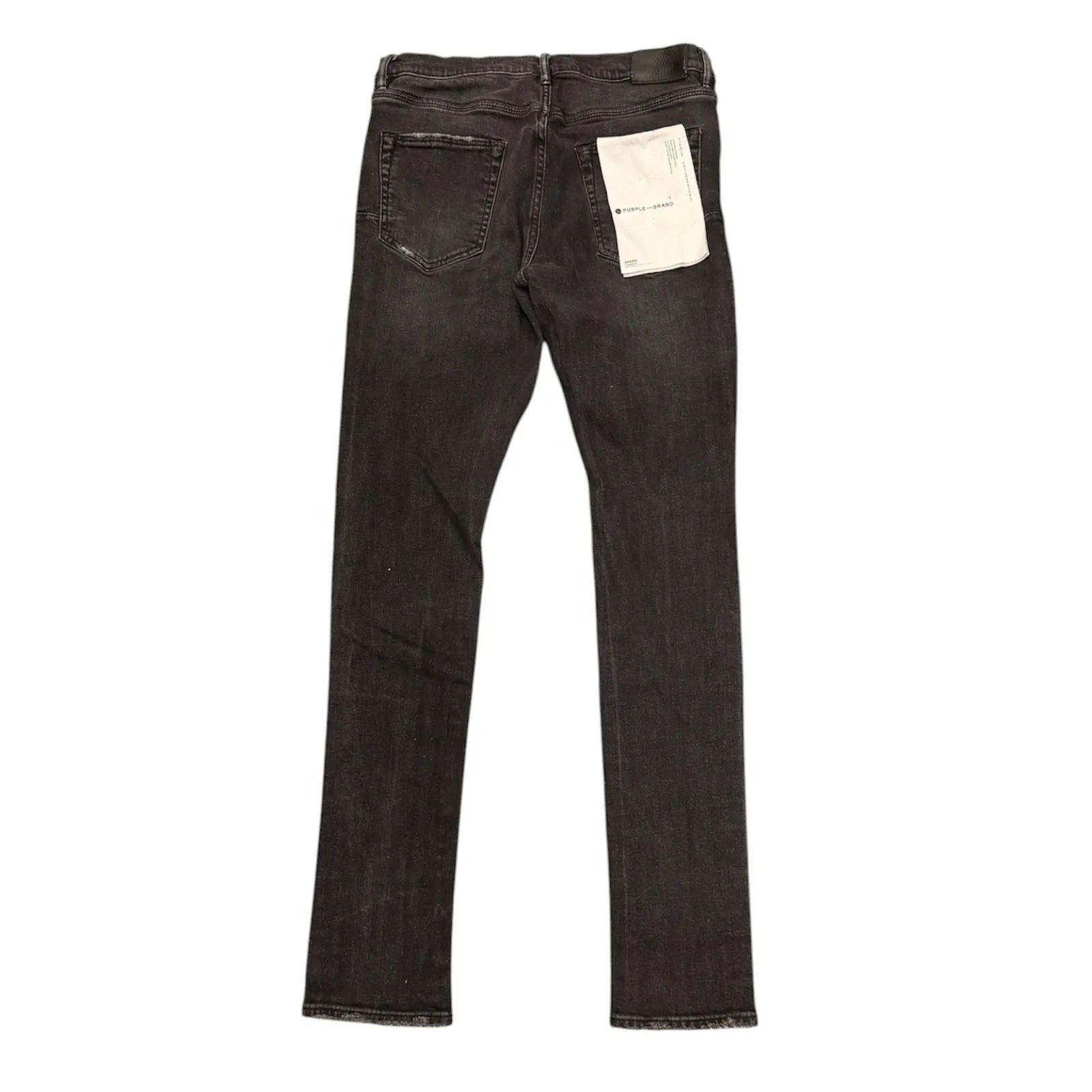 Purple Brand Knee Slit Paint Jean (Grey Wash) - Preowned