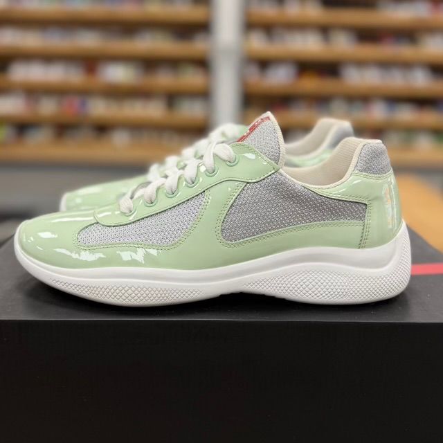 Prada America's Cup Bike Sneaker Rugiade Argento