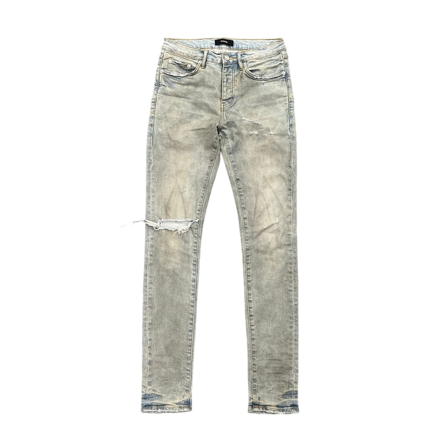 Purple Brand Light Dirty Wax Jeans Light Indigo - Preowned
