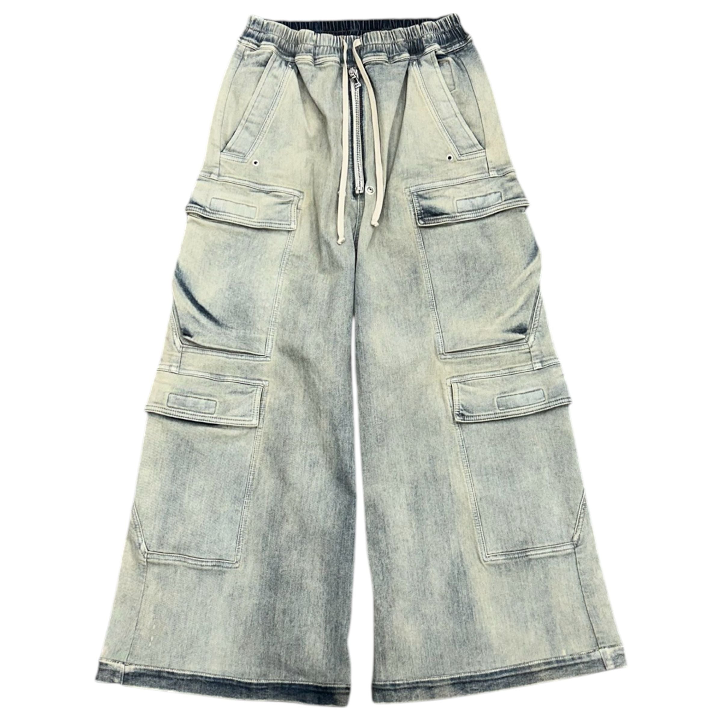 Rick Owens DRKSHDW Double Cargo Jumbo Belas Pants (Stone Wash) - Preowned