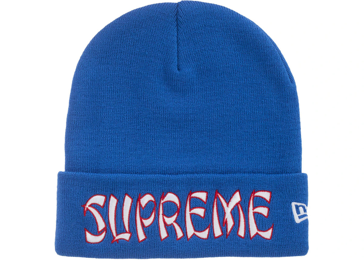 Supreme New Era Action Beanie Blue