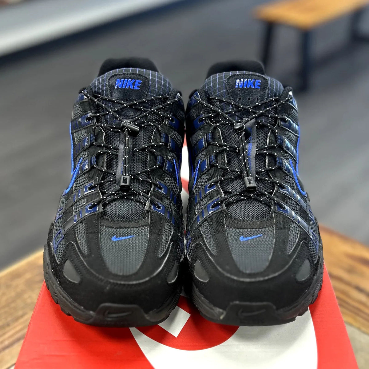 Nike P-6000 Black Anthracite Blue Void - Preowned
