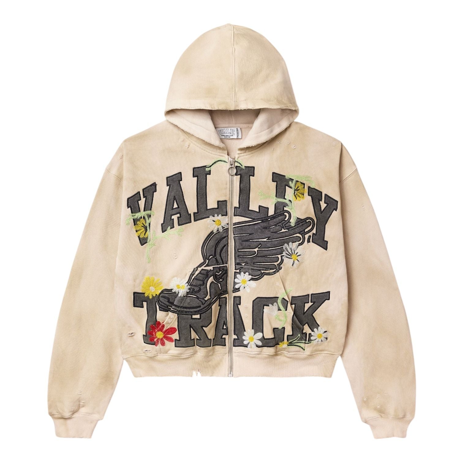 Vale Forever Bone Garden Zip Up Hoodie - Preowned