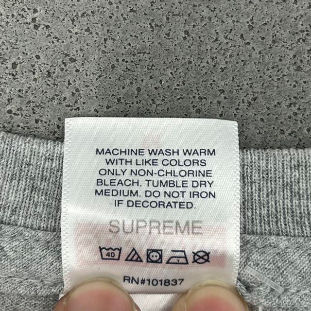 Supreme Playboi Carti Tee Heather Grey