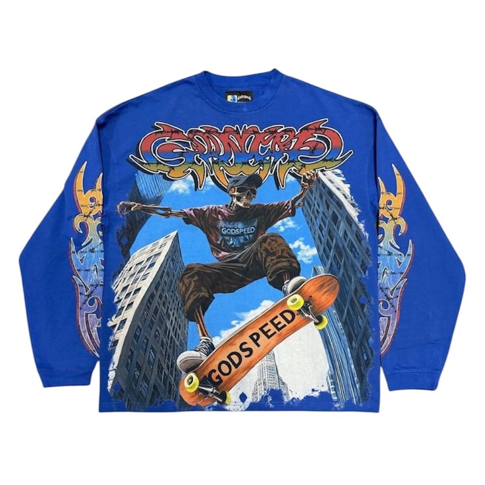 Godspeed Ollie L/S Tee (Blue) - Preowned