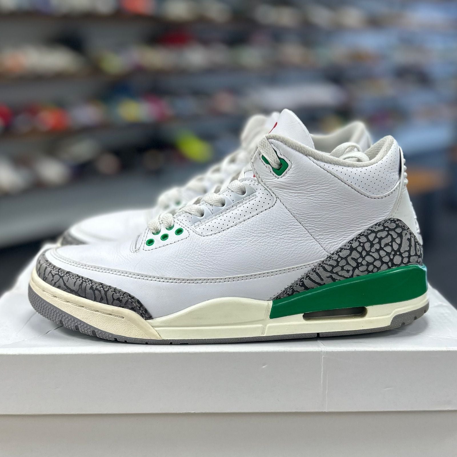 Jordan 3 Retro Lucky Green (Women's) - Preowned