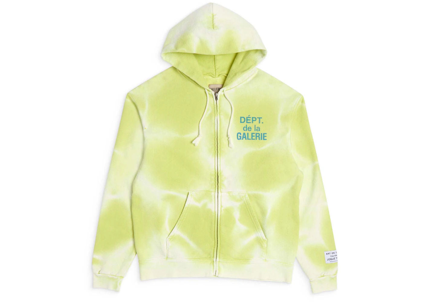 Gallery Dept. French Zip Hoodie Lime Green - Preowned