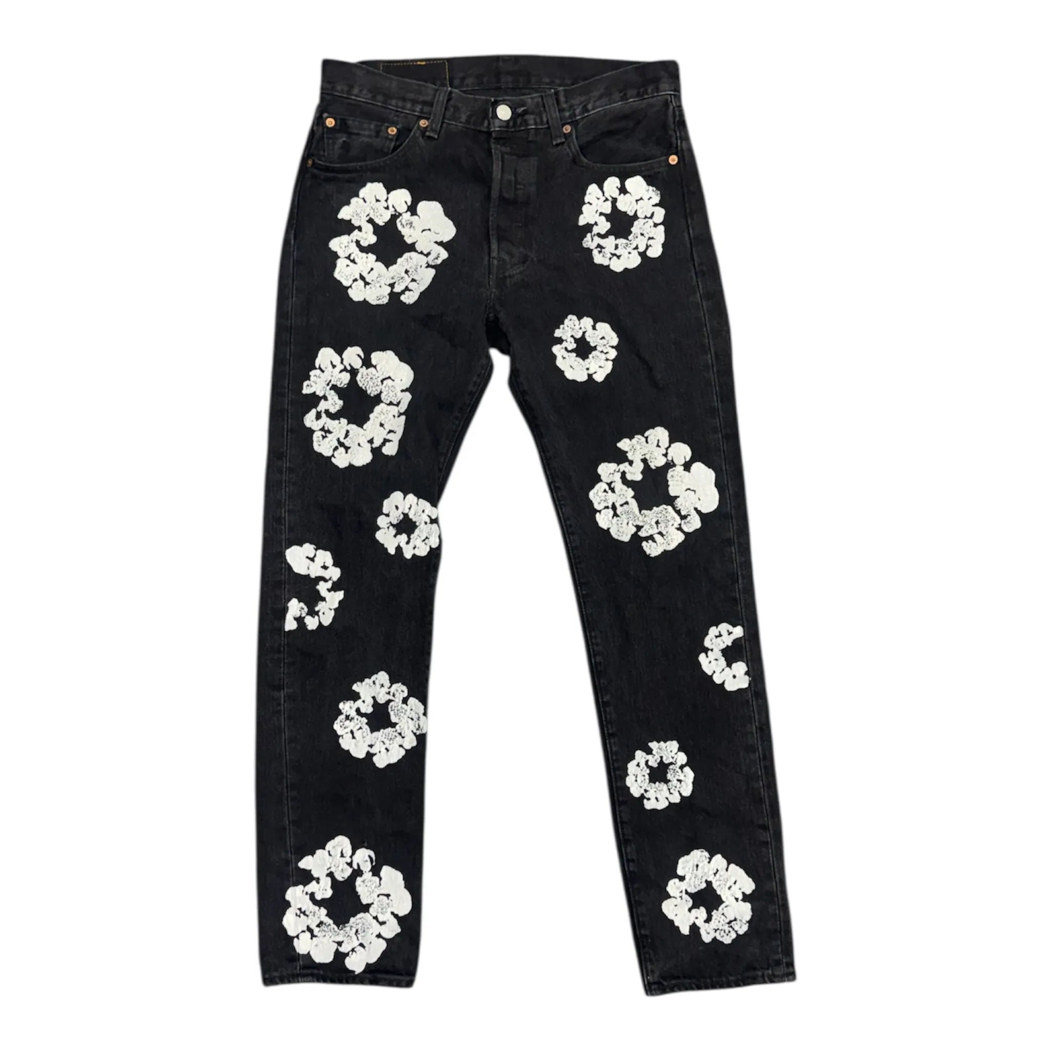 Denim Tears x Levi's Cotton Wreath Jean Black - Preowned