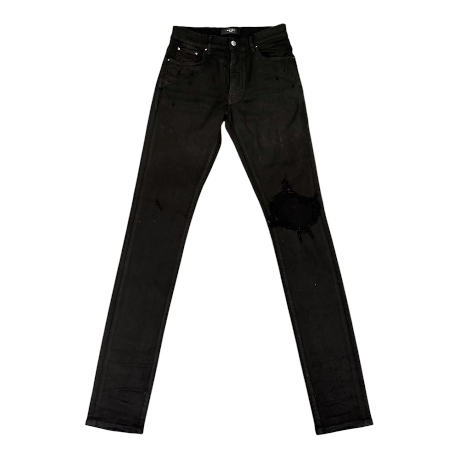 Amiri Broken Waxed Jean (Black)