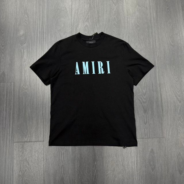 AMIRI Core Logo Tee (Black/Blue) - Preowned
