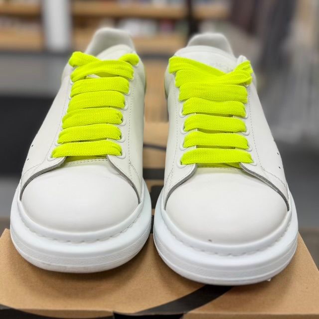 Alexander McQueen Oversized Neon Green Snake Print - Preowned