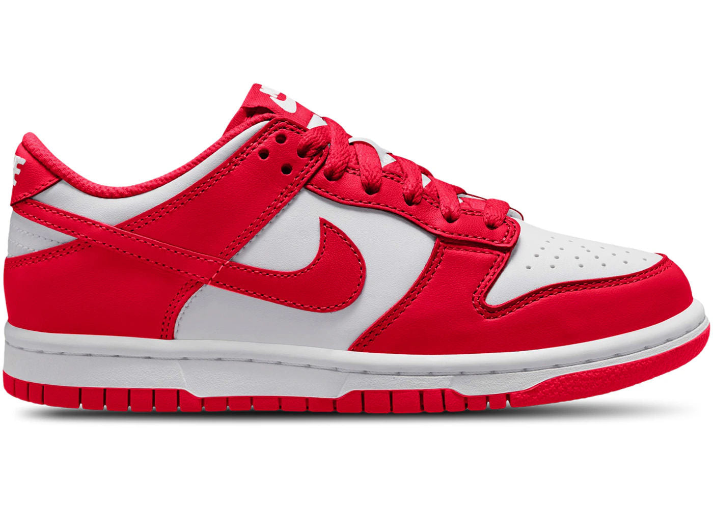 Nike Dunk Low White University Red (GS) - Preowned