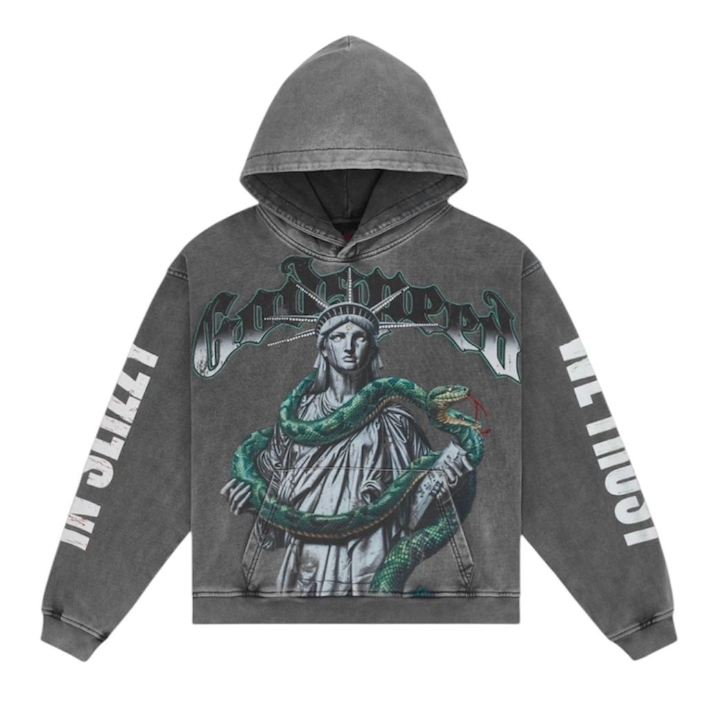 Godspeed Top 5 Slizzy VVS Hoodie (Grey Wash)