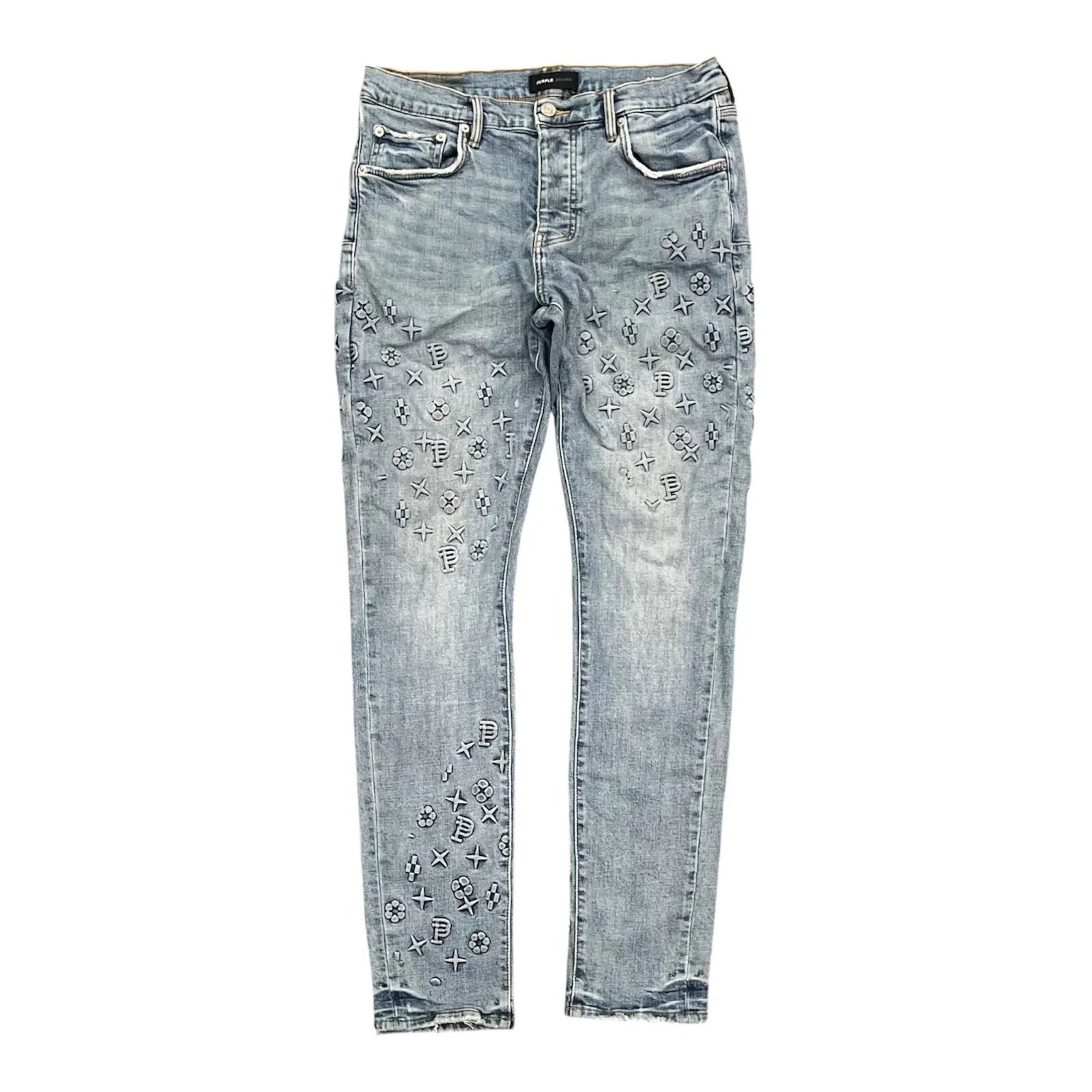 Purple Brand P.001 Embossed Denim (Indigo) - Preowned