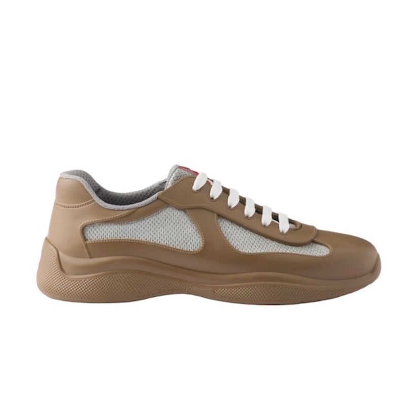 Prada America's Cup Bike Sneaker (Mocha)