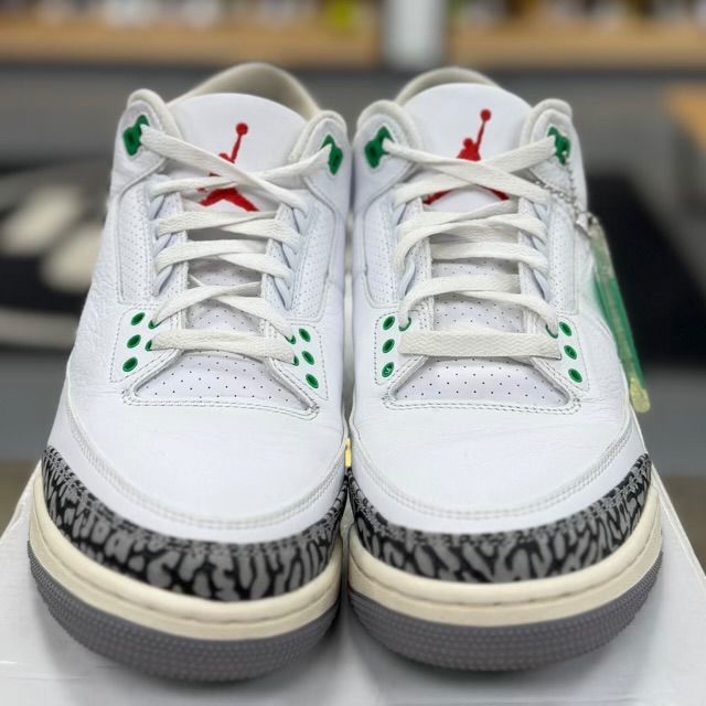 Jordan 3 Retro Lucky Green (Women's) - Preowned