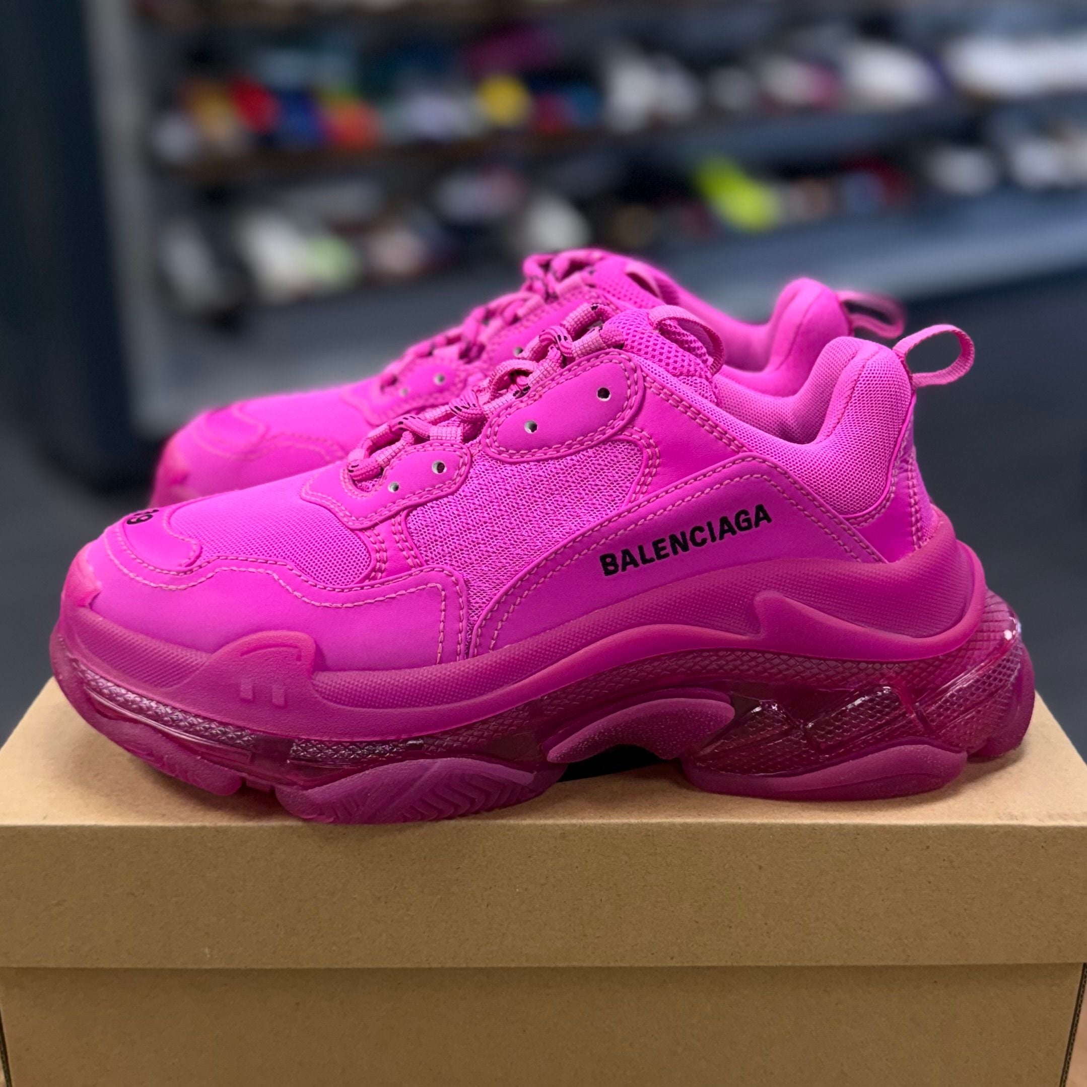 Balenciaga Triple S Clear Sole Pink (Women's) - Preowned