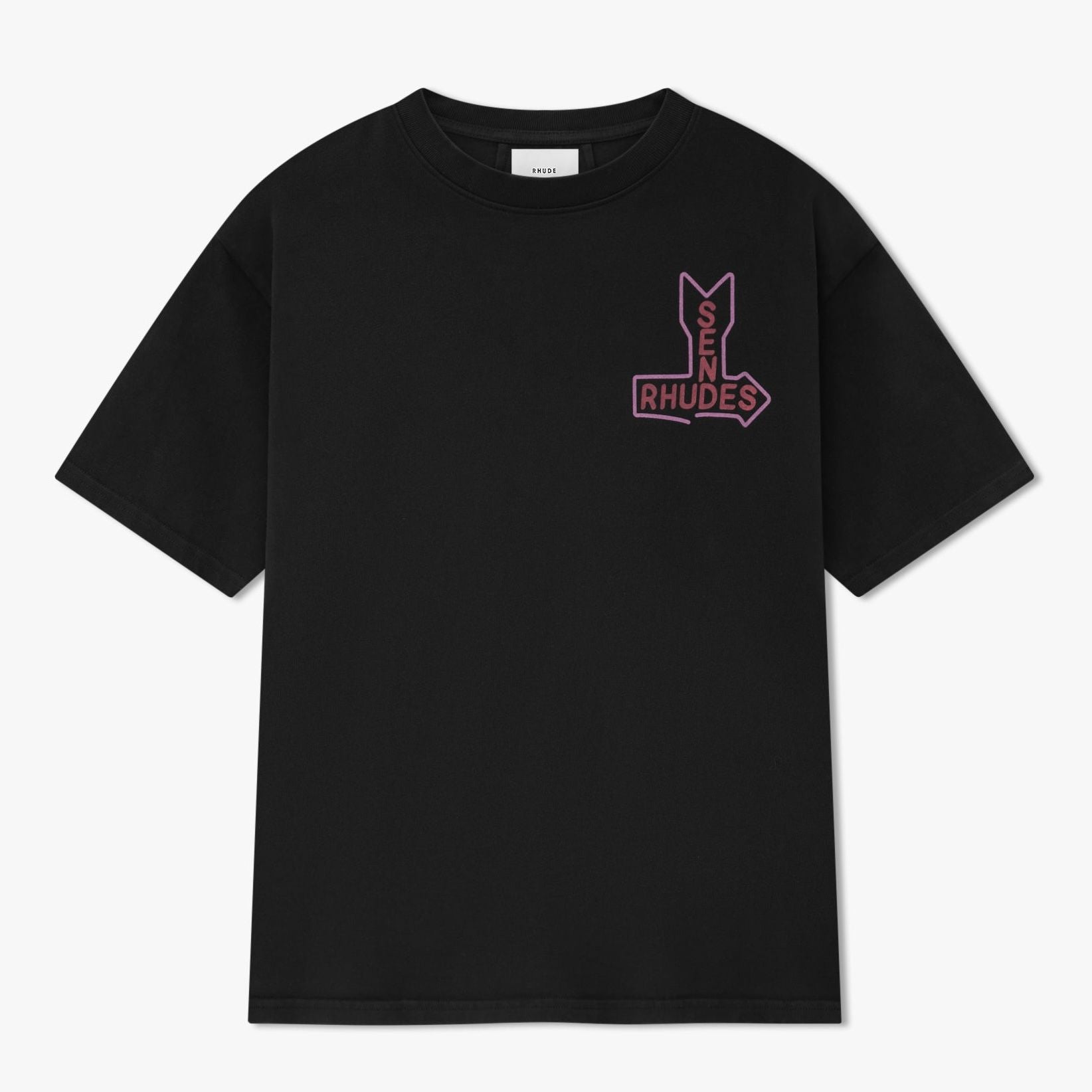 Rhude Send Rhudes Tee (Black) - Preowned
