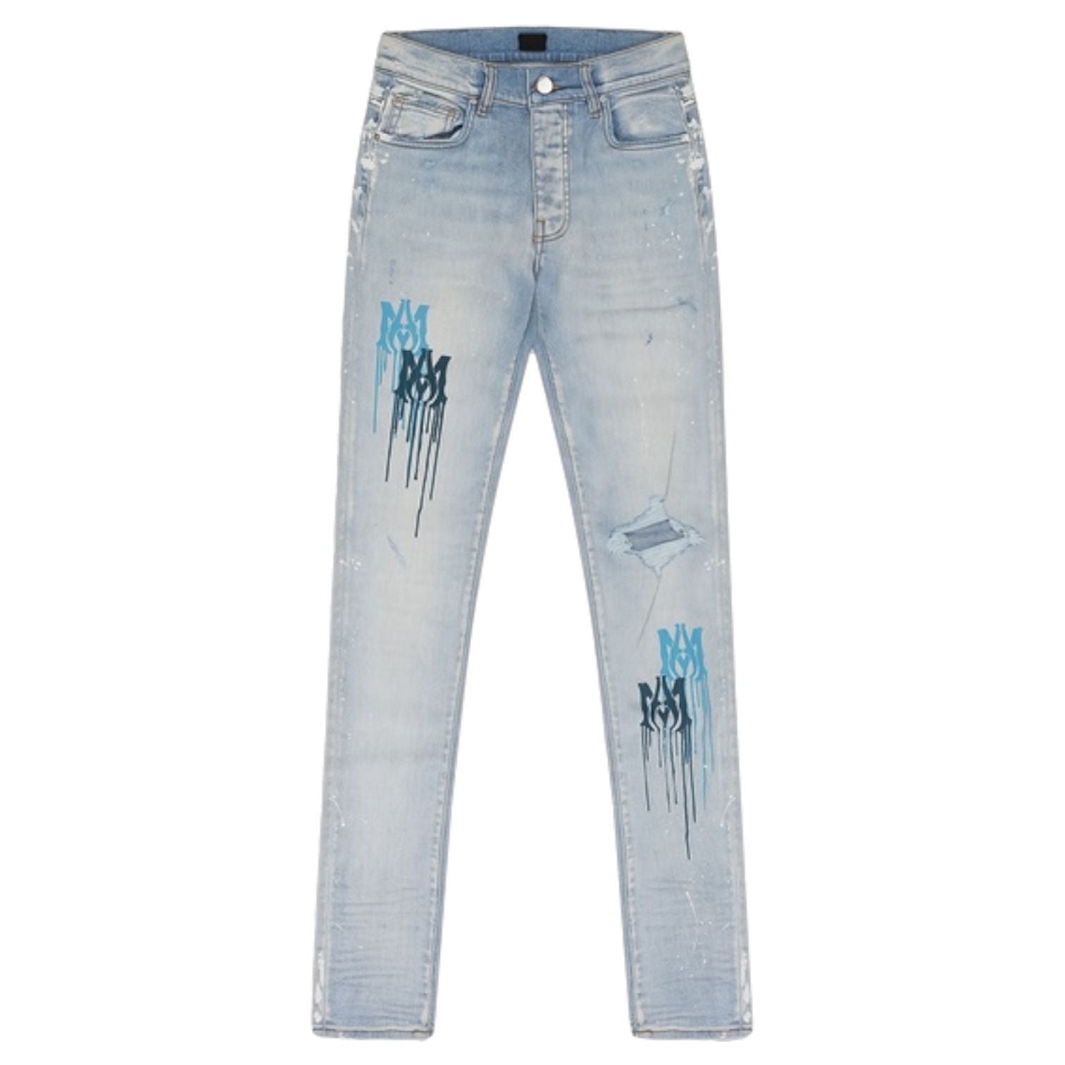 Amiri MA Drip Light Indigo Jeans