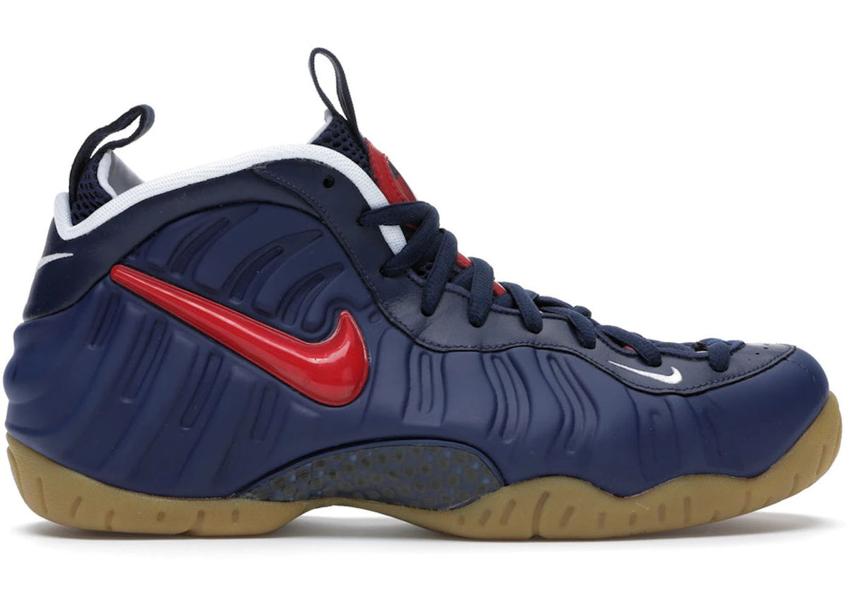 Nike Air Foamposite Pro Blue Void University Red - Preowned