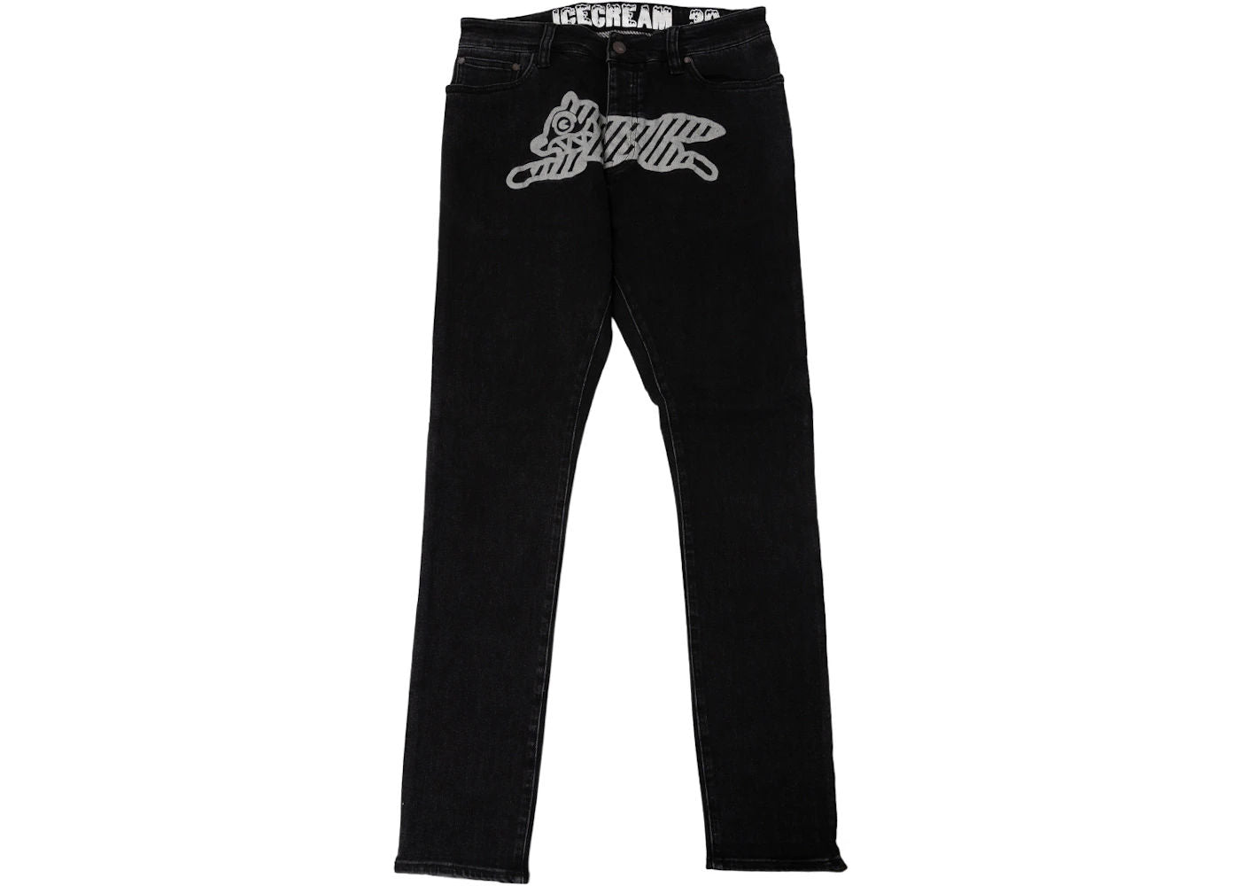 Ice Cream Reflective Jeans Black - Preowned