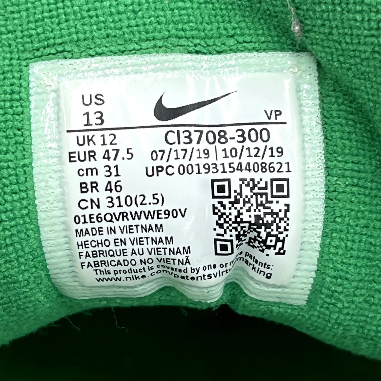 Nike Air Max 97 Lucky Green - Preowned