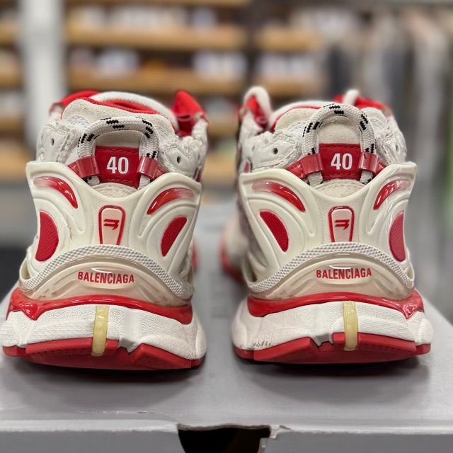 Balenciaga Runner Sneaker White Red - Preowned