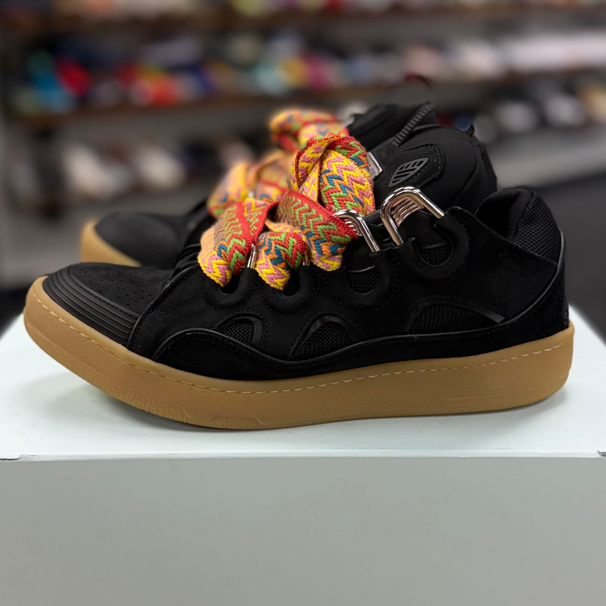 Lanvin Leather Curb Black - Preowned