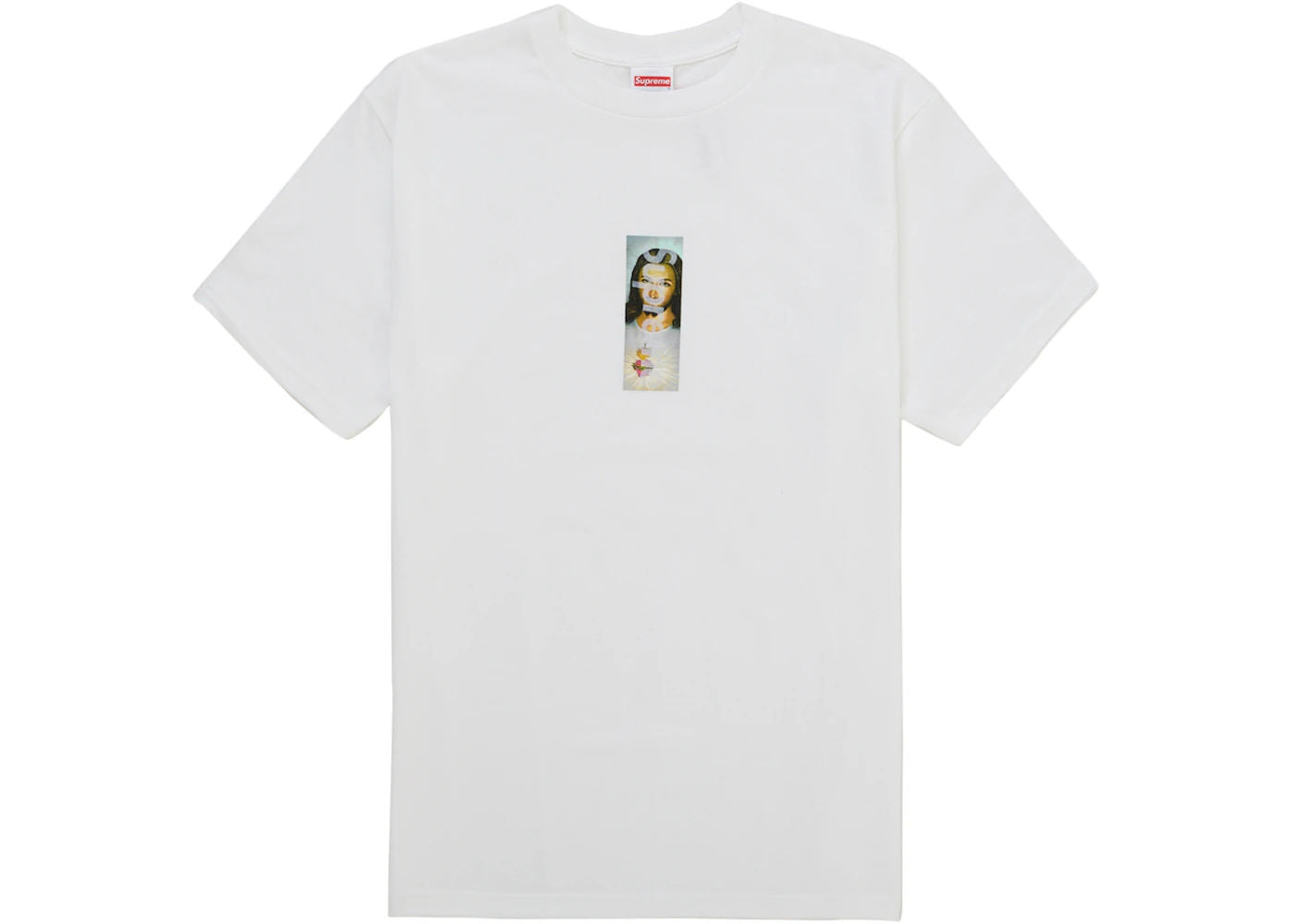 Supreme Prayer Card Box Logo Tee White