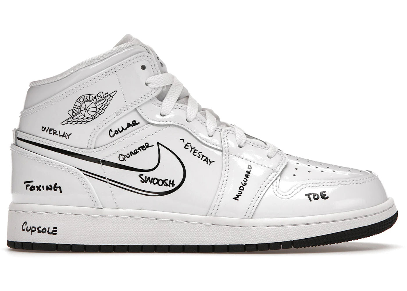 Jordan 1 Mid Schematic (GS)