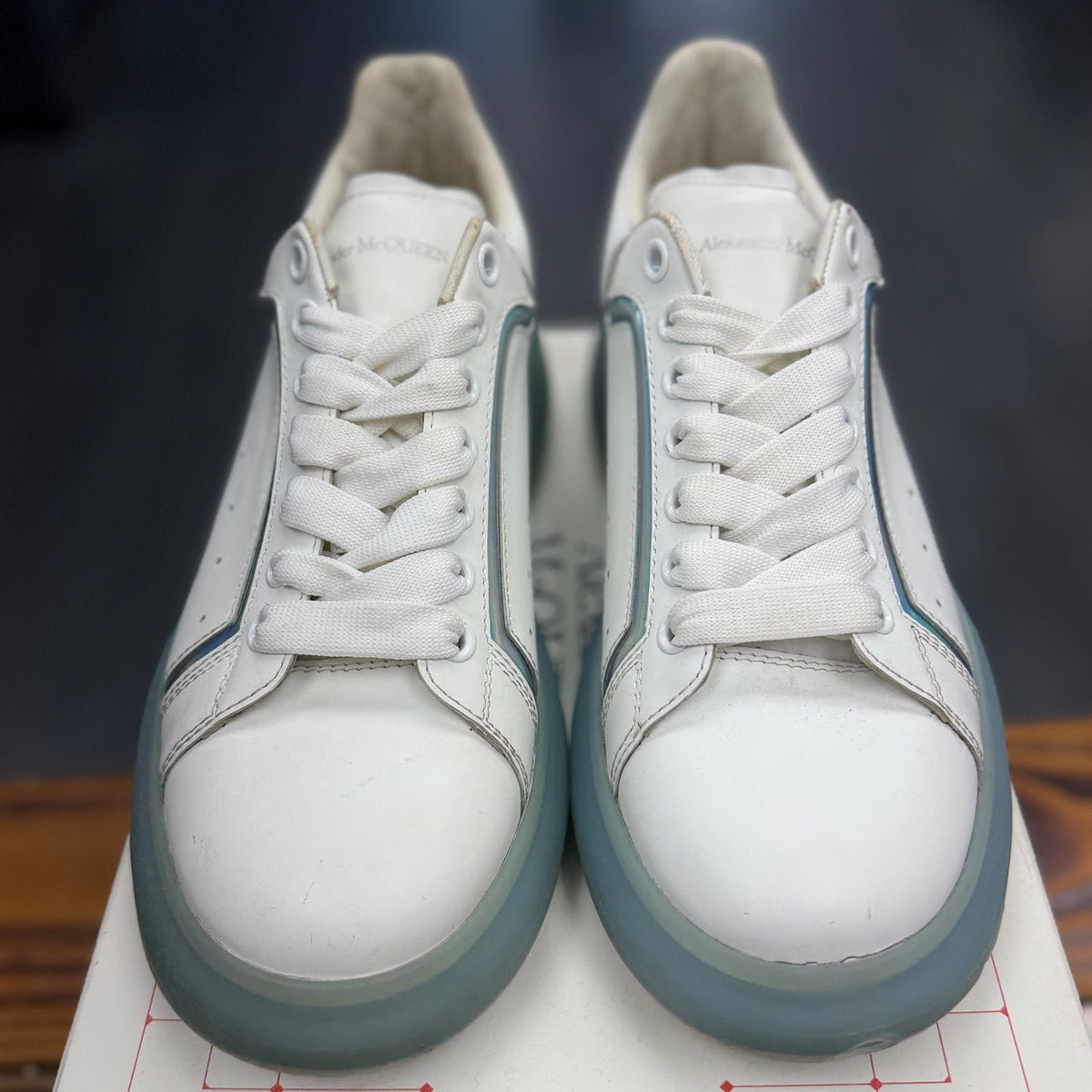 Alexander McQueen Oversized Sneaker White Multicolor - Preowned