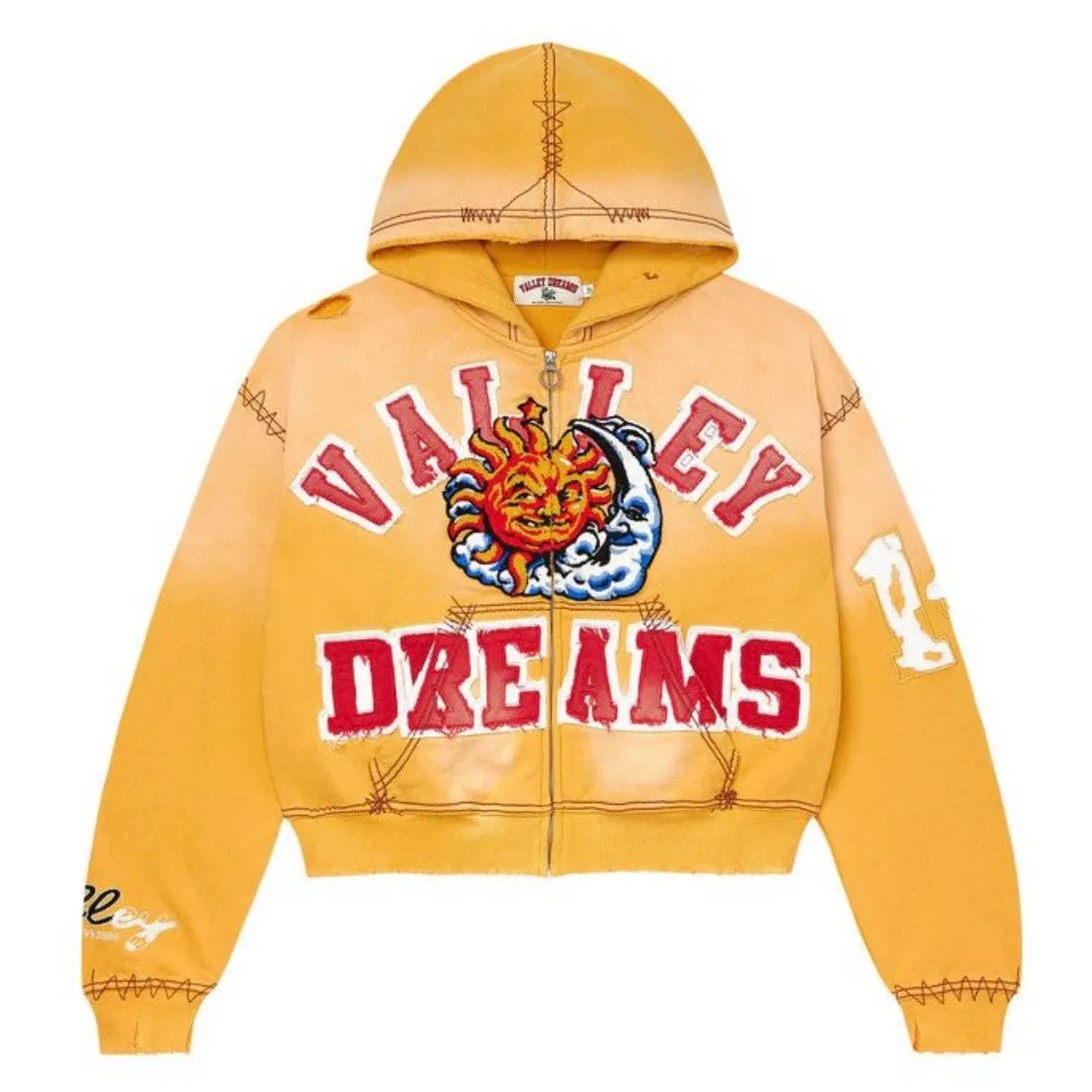 Vale Forever Sunny Zip Up Hoodie (Yellow)