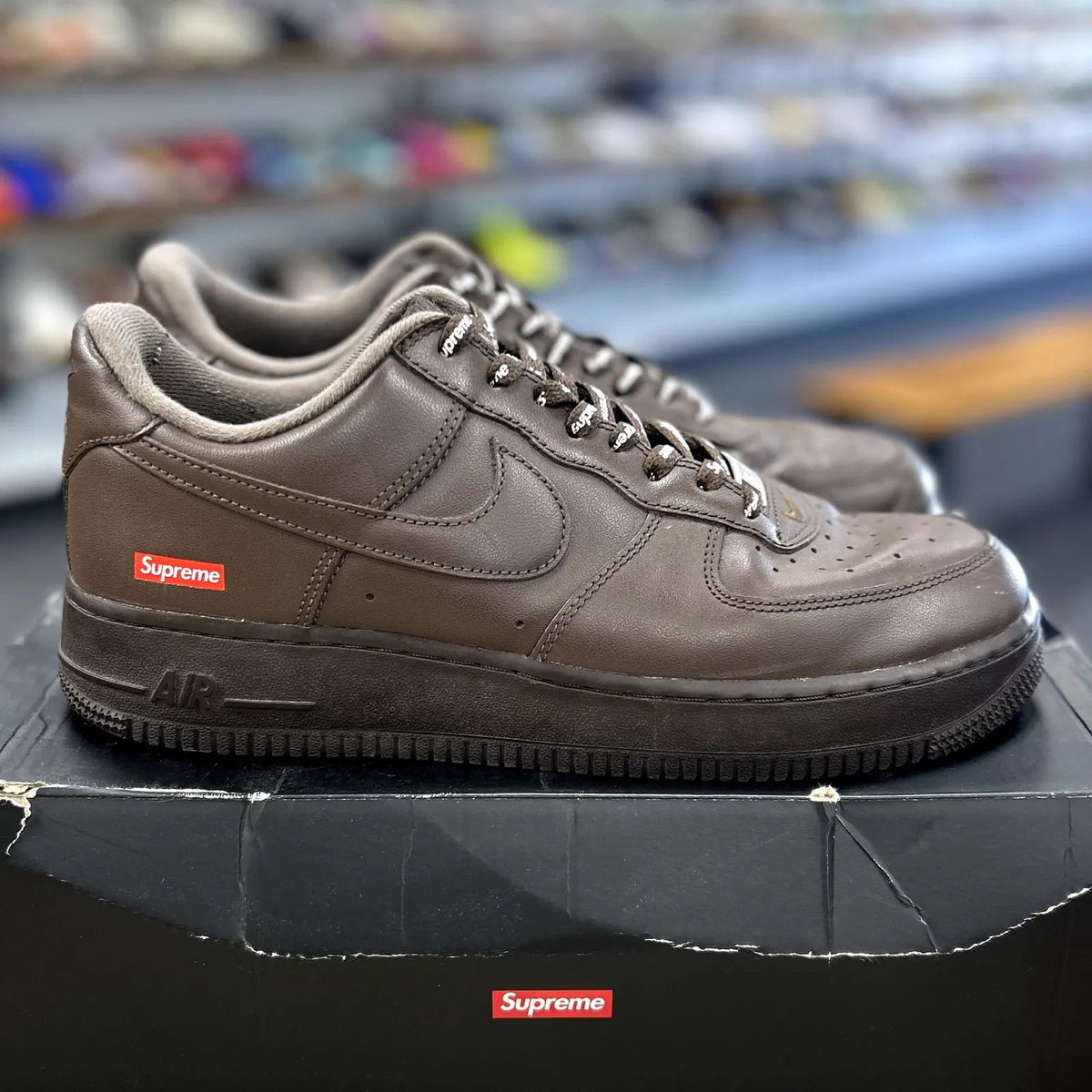 Nike Air Force 1 Low Supreme Baroque Brown - Preowned